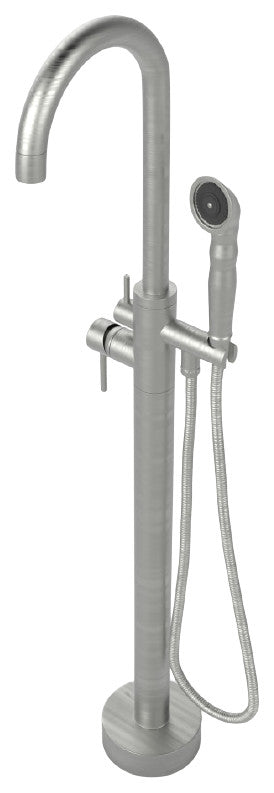 CastelloUSA Neptune Tub Filler Faucet, Brushed Nickel, Breeze Handle