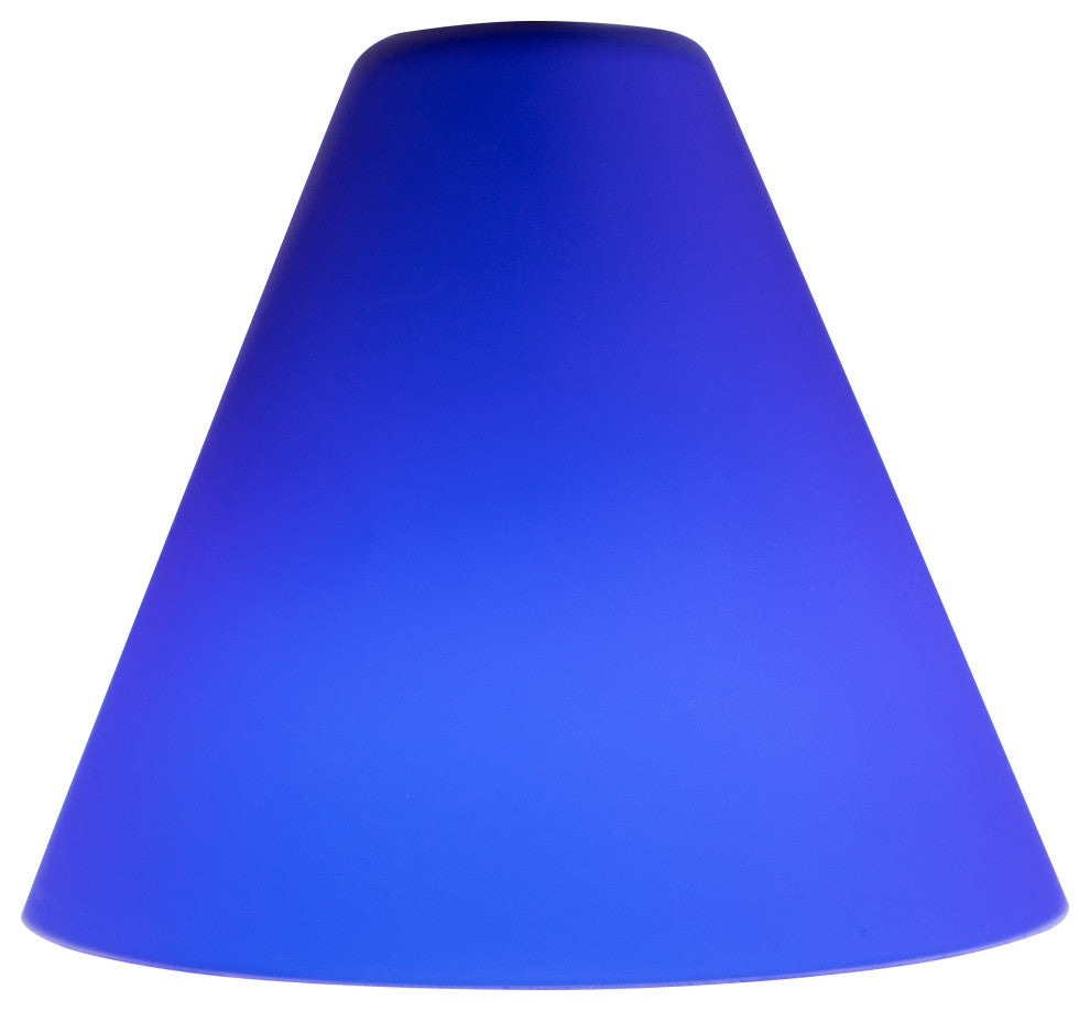 Inari Silk Martini Pendant Glass Shade, Cobalt