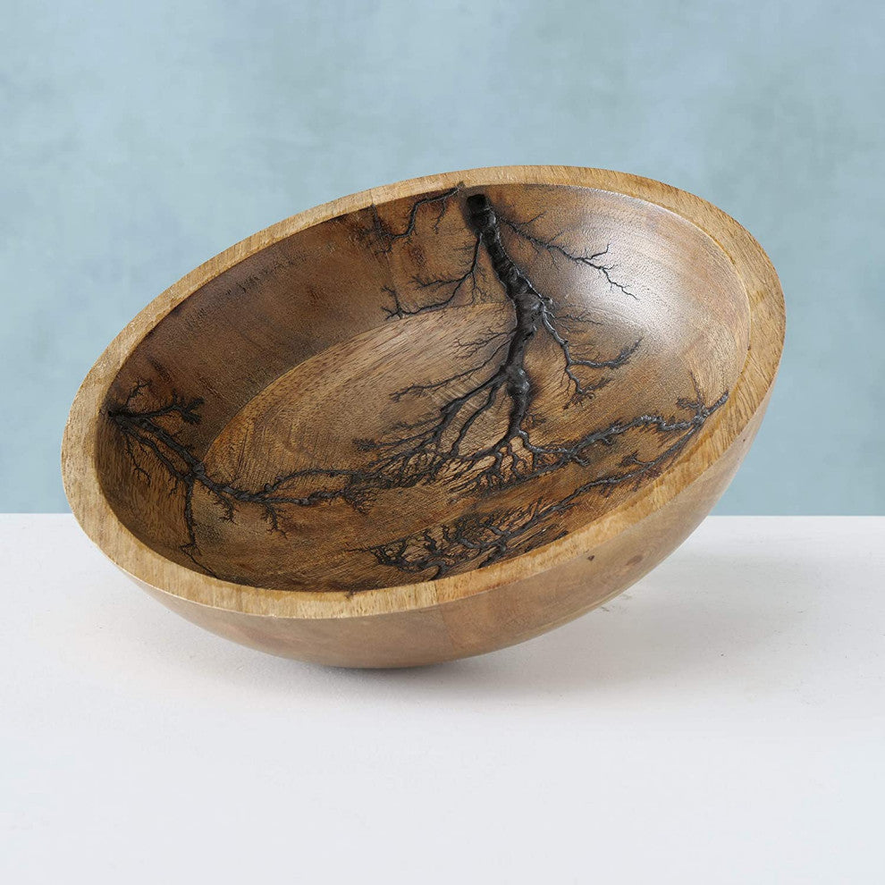 Tree of Life Carved Wood Bowl
