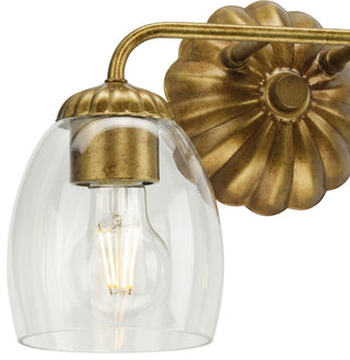 Quillan Collection Transitional Bath and Vanity Light, Gold Ombre