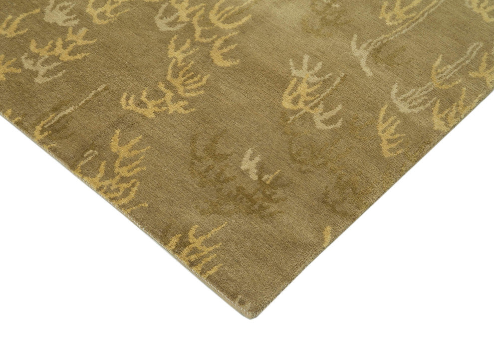Rug N Carpet - Handwoven Oriental 9' 9" x 13' 4" Pastel Oushak Area Rug