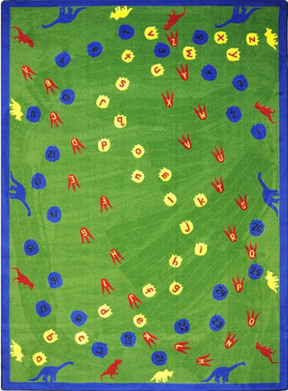 Kid Essentials Rug, Dinosaur Walk, 5'4"x7'8"