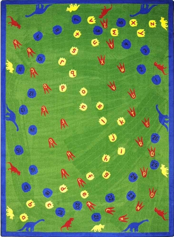 Kid Essentials Rug, Dinosaur Walk, 5'4"x7'8"