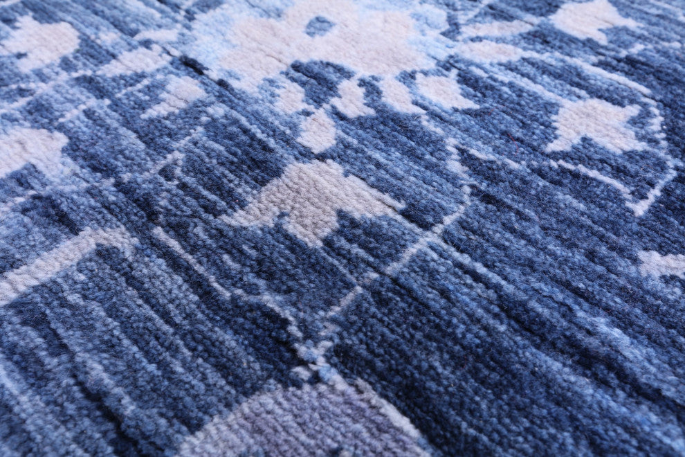 11' 10" X 14' 11" Modern Handmade Wool Rug - Q13048