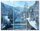 "Winter Mountain Stream" Photo Metal Wall Art, 3 Panels, 36"x28"