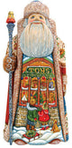 Wishes Santa, Woodcarved Figurine