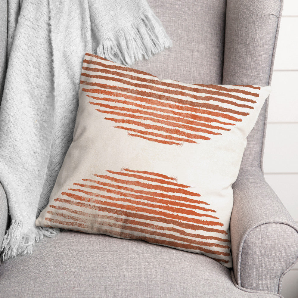 Terracotta Circle 18x18 Spun Poly Pillow