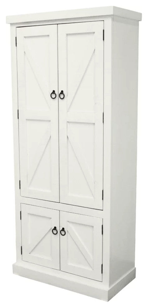 Rustic Extra Wide Kitchen Pantry Cabinet, Concord Cherry