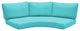 Covers for High-Back Curved Armless Sofa Cushions 6 inches thick