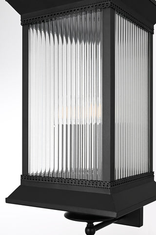 Home Living 12" Outdoor Wall Sconce, Black