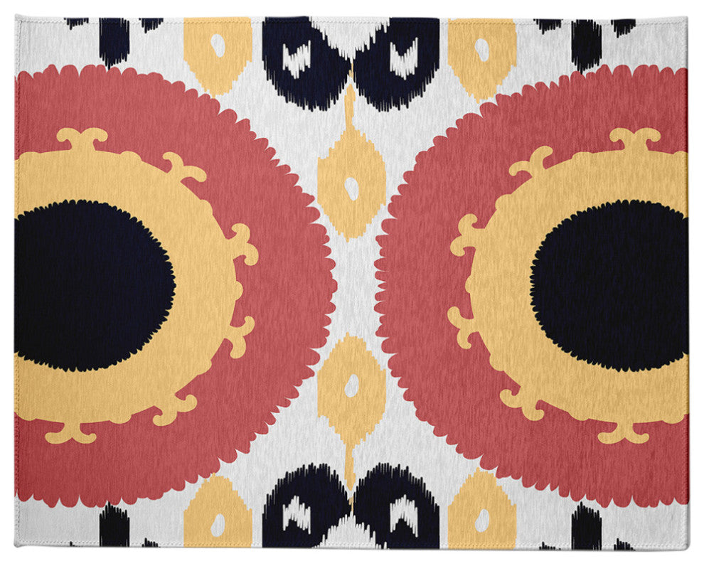 Boho Chenille Rug, Yellow, 8'x10'