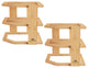 3-Tier Bamboo Corner Shelf for Kitchen or Bathroom Cabinet