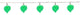 Green Leaf Patio and Garden Novelty Christmas Lights, White Wire