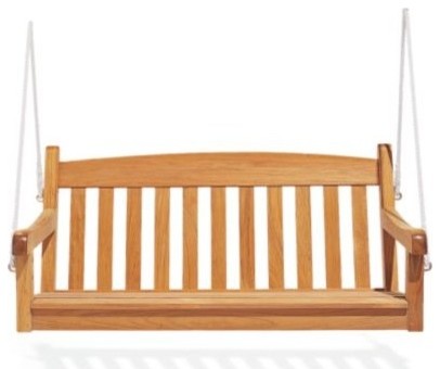 Devon Outdoor Teak Patio Swing Bench, 4.5''
