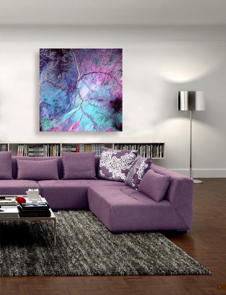 Epic Graffiti "Earth As Art: Cloud Lightning" Giclee Canvas Wall Art, 37"x37"