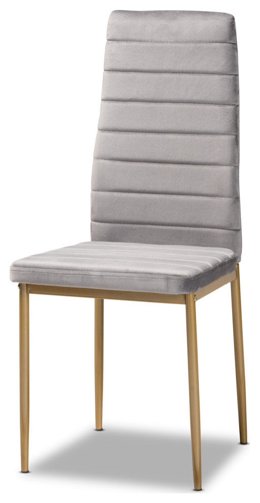Seal Glamour 4-Piece Dining Chairs, Gray