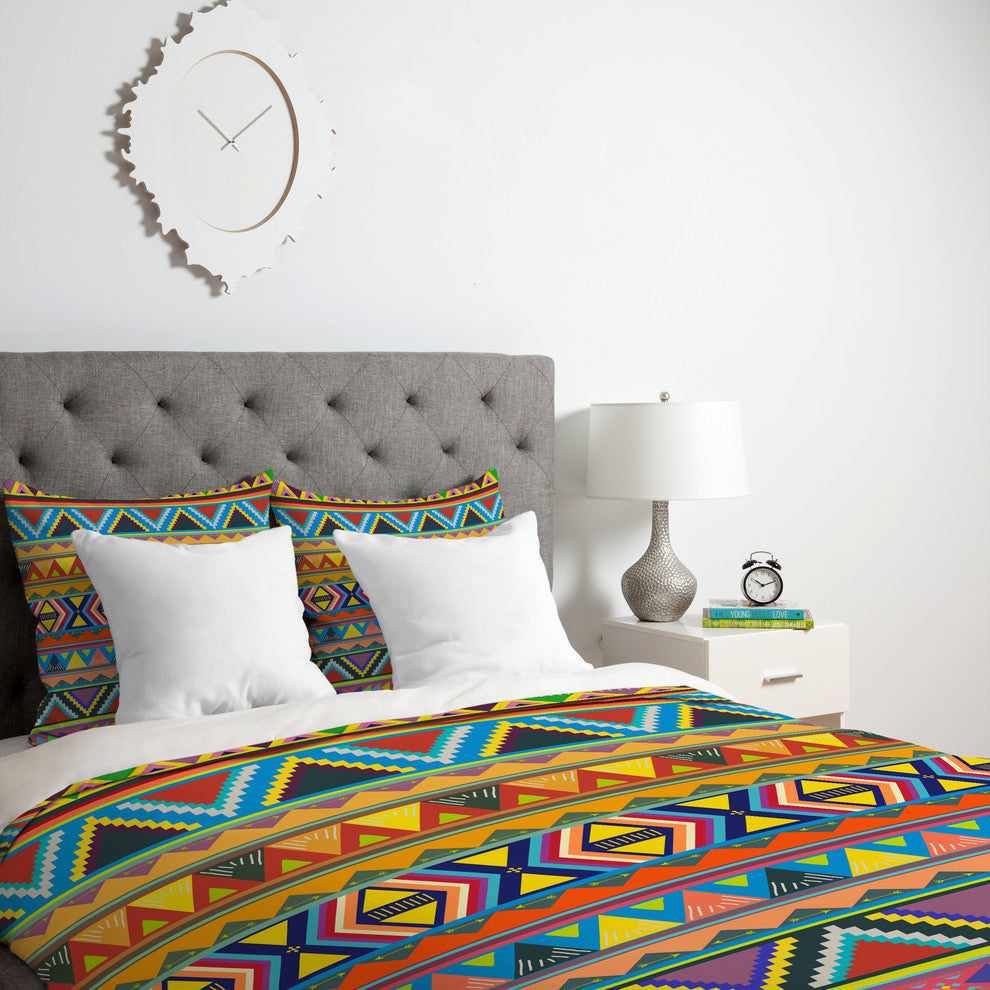 Deny Designs Bianca Green Play Duvet Cover - Lightweight