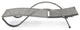 Cannes 2 Piece Aluminum Outdoor Patio Chaise Lounge Chairs, Charcoal Gray