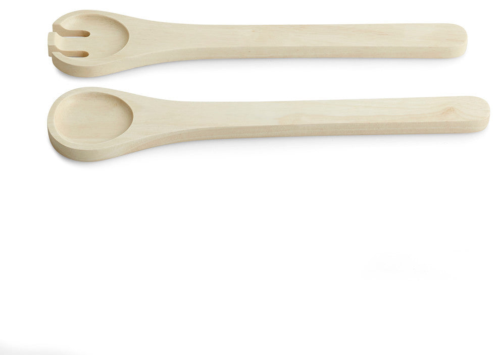 7 Piece Wood Salad Bowl Set
