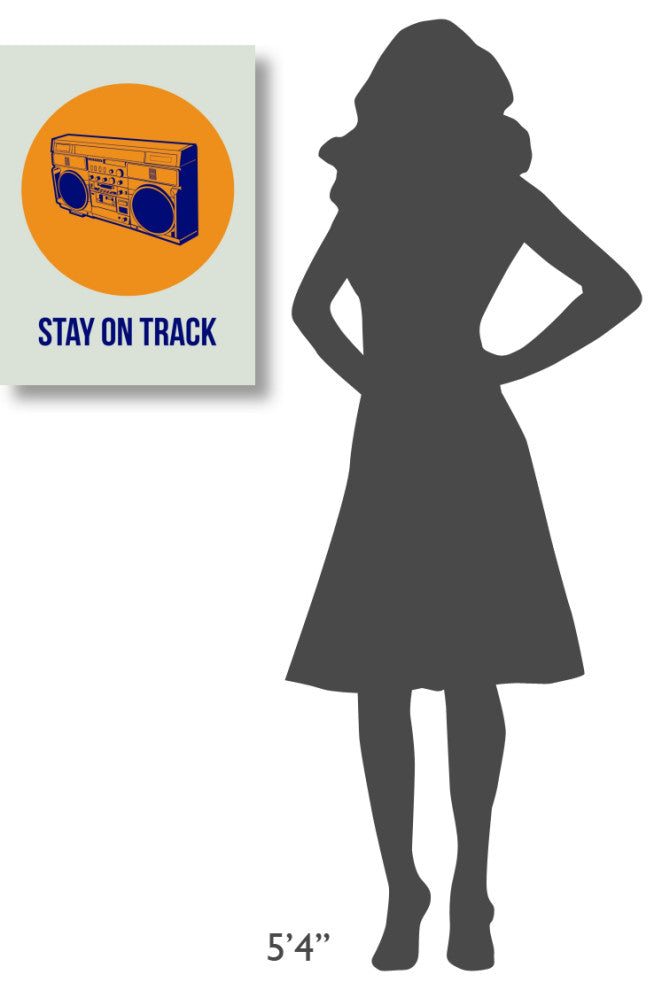 "Stay On Track BoomBox 1" Fine Art Print