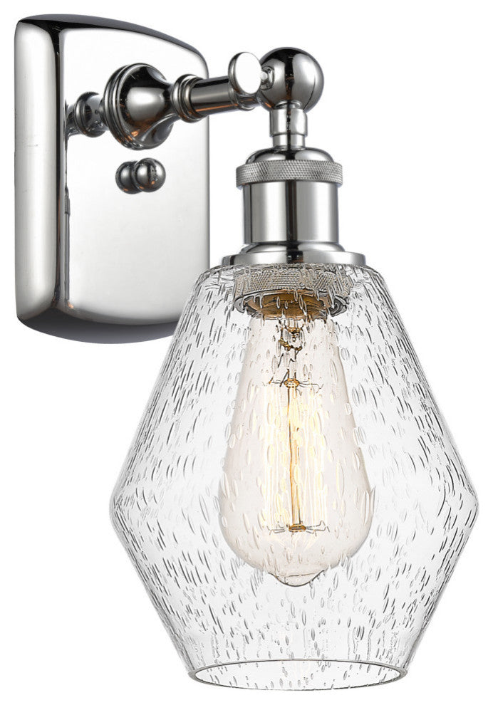 Innovations Cindyrella 1-Light Wall Sconce 516-1W-PC-G654-6, Polished Chrome