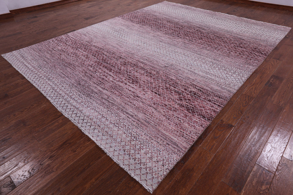 9' 2" X 12' 0" Hand Knotted Savannah Grass Wool Rug - Q13418