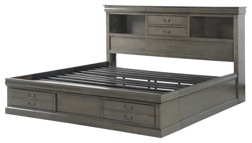 ACME Louis Philippe III Bed With Storage, Queen