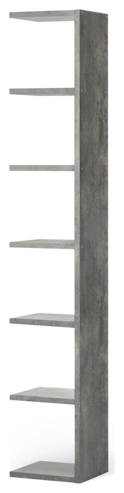 Block Modern Modular Cube Add-On Shelves, Faux Concrete