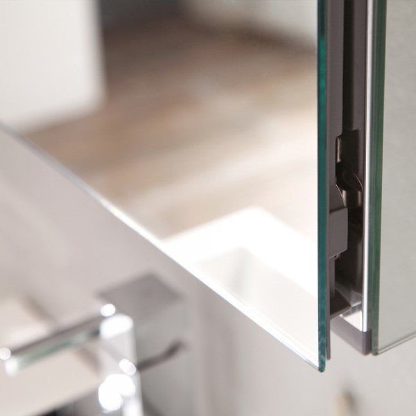 Nano White Modern Bathroom Vanity With Medicine Cabinet, FFT1030BN