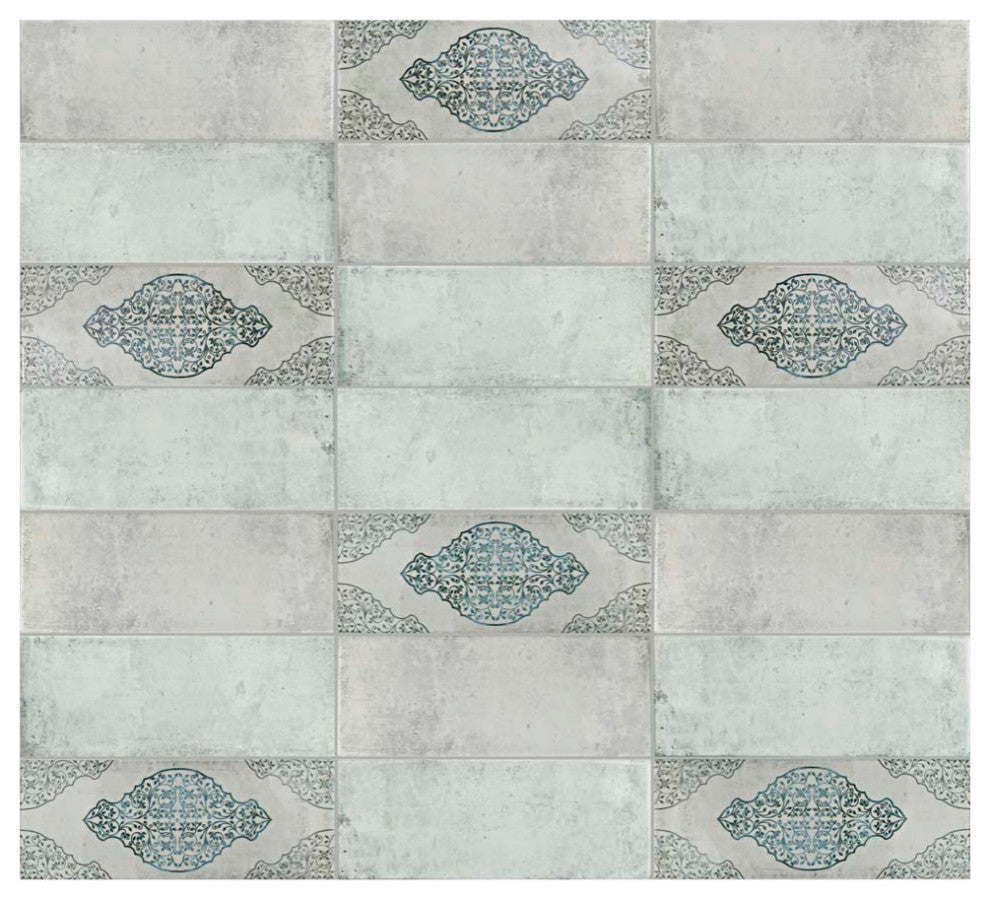 Forever Grafic Ceramic Wall Tile, White, Sample