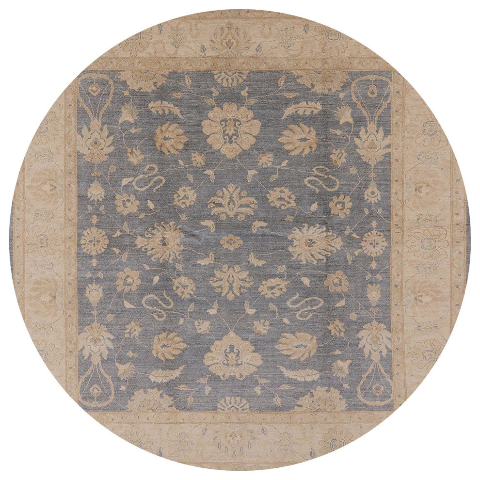 Ahgly Company Indoor Round Mid-Century Modern Area Rugs, 8' Round