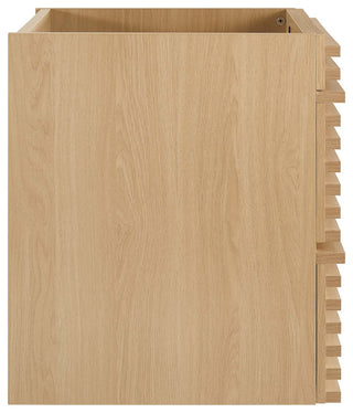 Render 24" Wall-Mount Bathroom Vanity Cabinet, Oak