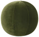 Luna 12" Round Sphere Accent Ball Throw Pillow, Olive Green