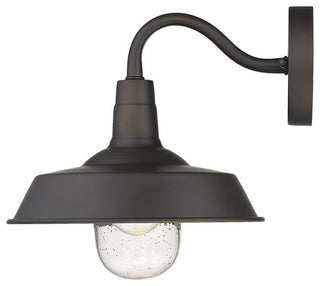 Antique Bronze Shallow Plate Shape Wall Light