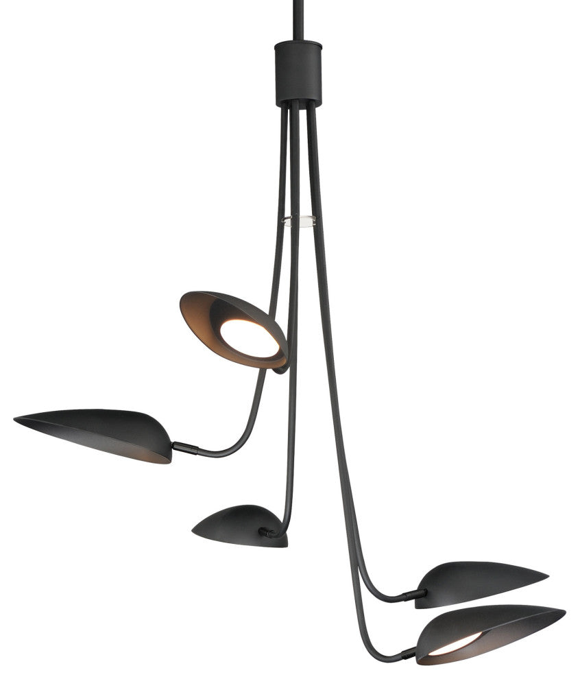ET2 E24095 Marsh 43"W LED Abstract Chandelier - Black
