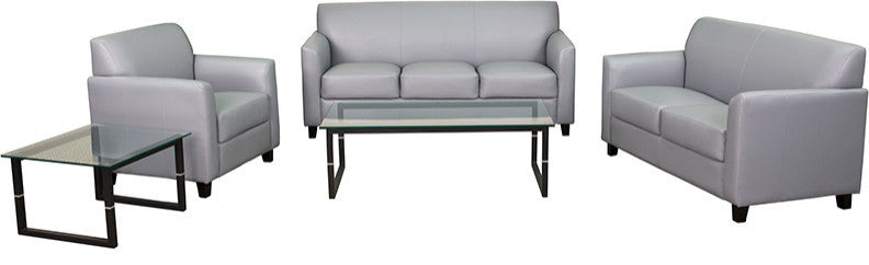 Diplomat Series Reception Set in Gray LeatherSoft