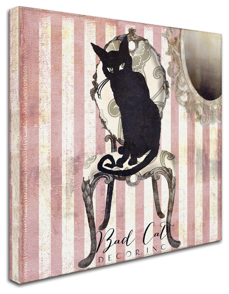 Color Bakery 'Bad Cat I' Canvas Art, 14"x14"