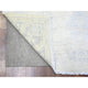 Ivory White Wash Peshawar With Faded Colors Wool Hand Knotted Rug, 4'1"x5'8"