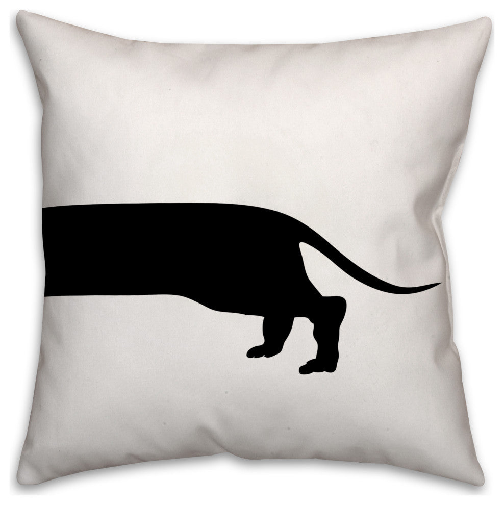 Weiner Dog 18x18 Spun Poly Pillow