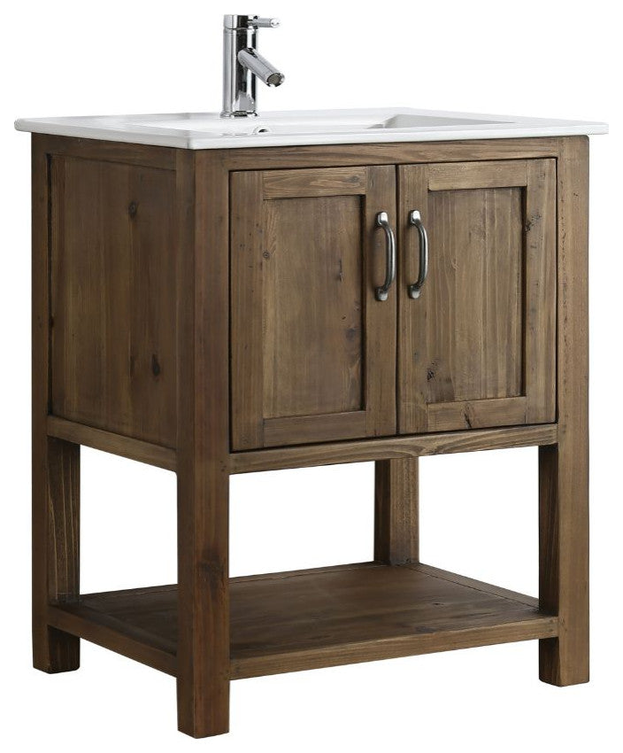 Austin Traditional Walnut 30" Single Sink Vanity