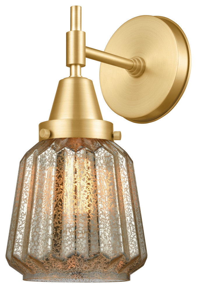 Innovations 447-1W-SG-G146 1-Light Sconce, Satin Gold