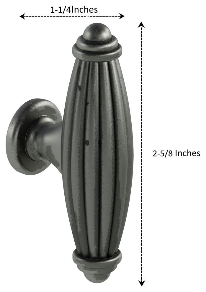 Dowell Series 3131 Handles, 65mm/2.6"CTC, 10 Pack, Black