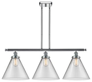 Innovations 916-3I-PC-G42-L Cone 12" 3 Light Island Light, Polished Chrome