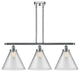 Innovations 916-3I-PC-G42-L Cone 12" 3 Light Island Light, Polished Chrome