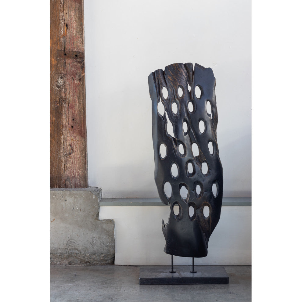 Industrial Wood Abstract Art Weathered Grey - Grey