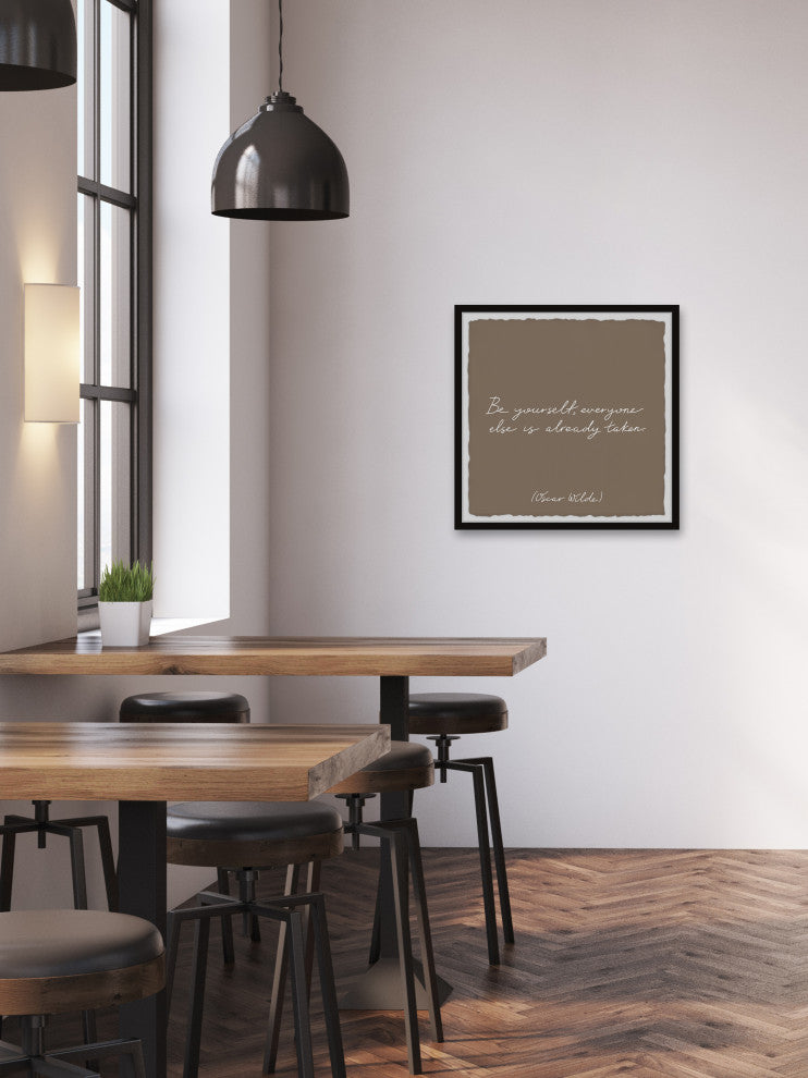 "Already Taken" Framed Painting Print, 24x24