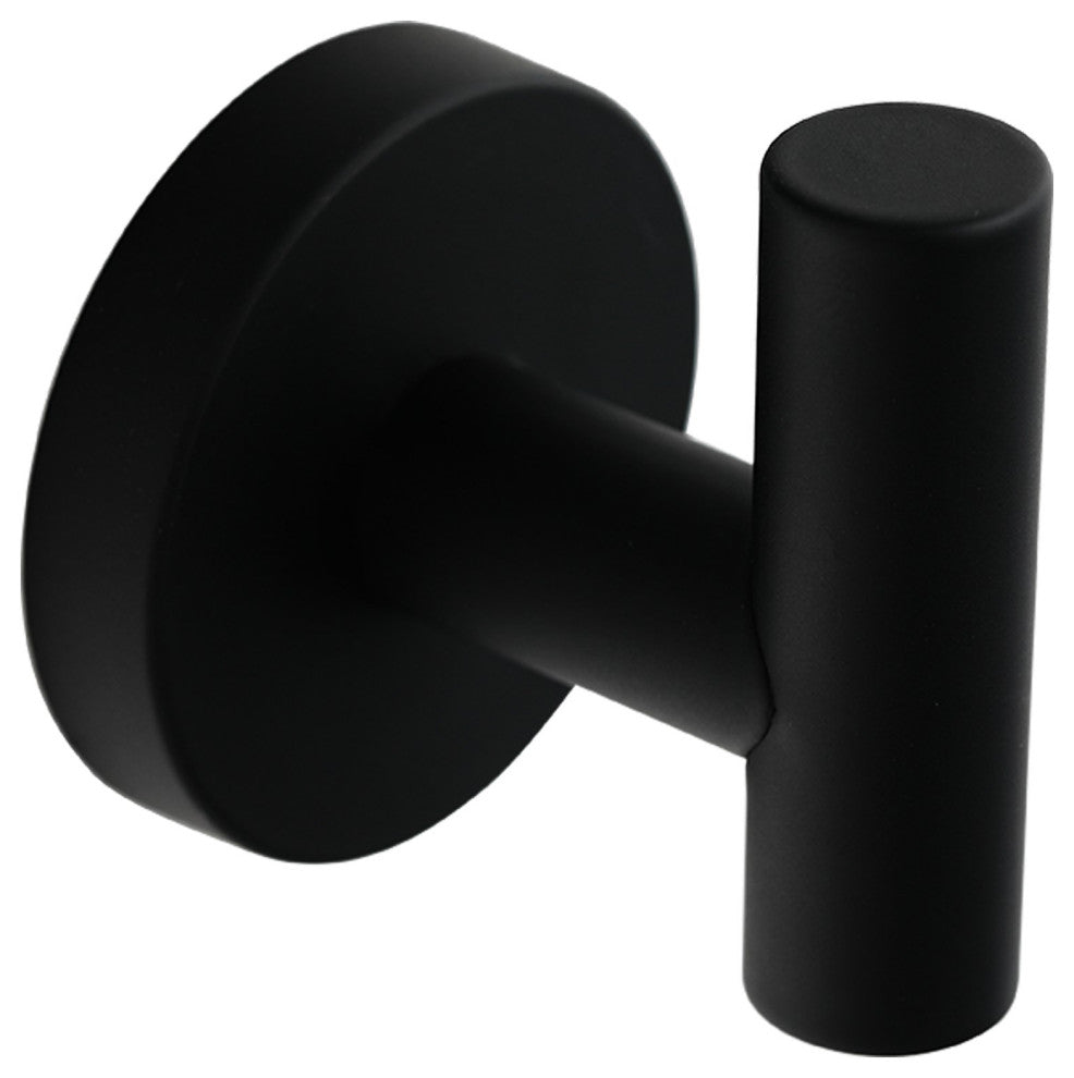 Elizabeth J-Hook Robe Hook in Matte Black