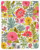 Laural Home Succulent Floral Sherpa Throw Blanket