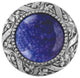 Victorian Jewel Knob Antique Brass, Blue Sodalite Natural Stone, Antique Pewter,