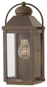 Hinkley Anchorage Small Wall Mount Lantern, Light Oiled Bronze